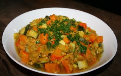 C’est de saison ! Lentilles corail épicées et légumes d’automne  